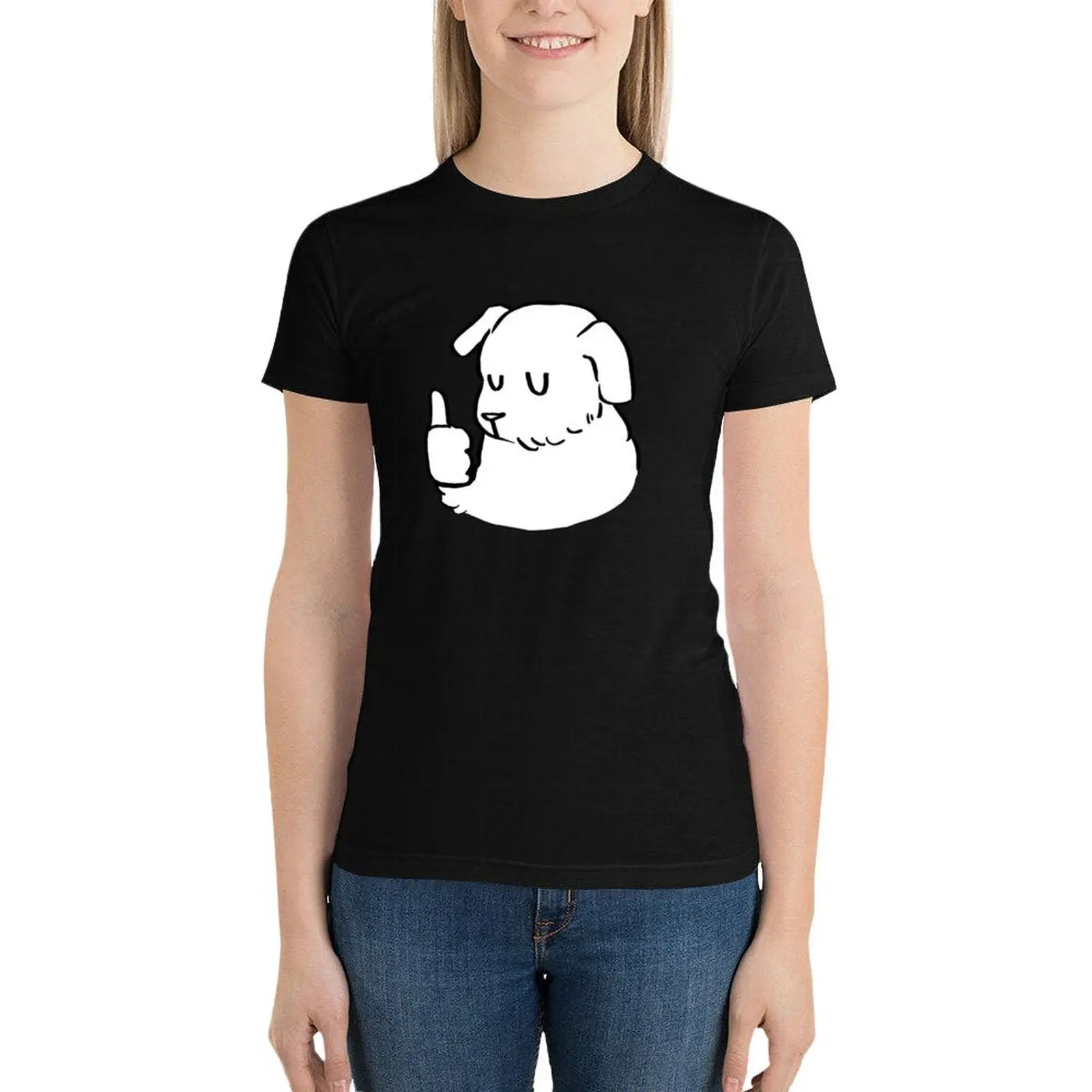 Dog of Approval T-Shirt female summer top plus size tops anime clothes white t-shirt dress for Women sexy