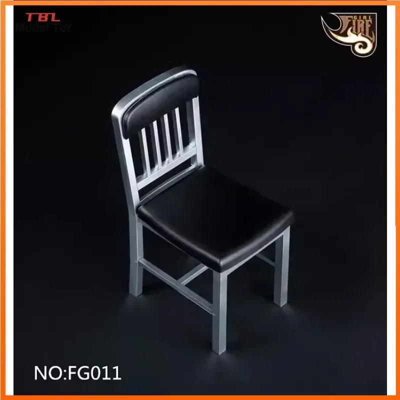 Fire Girl Toys 1/6 Scale Silver Color Chair Metal Color Assembled Version Chair Model 12