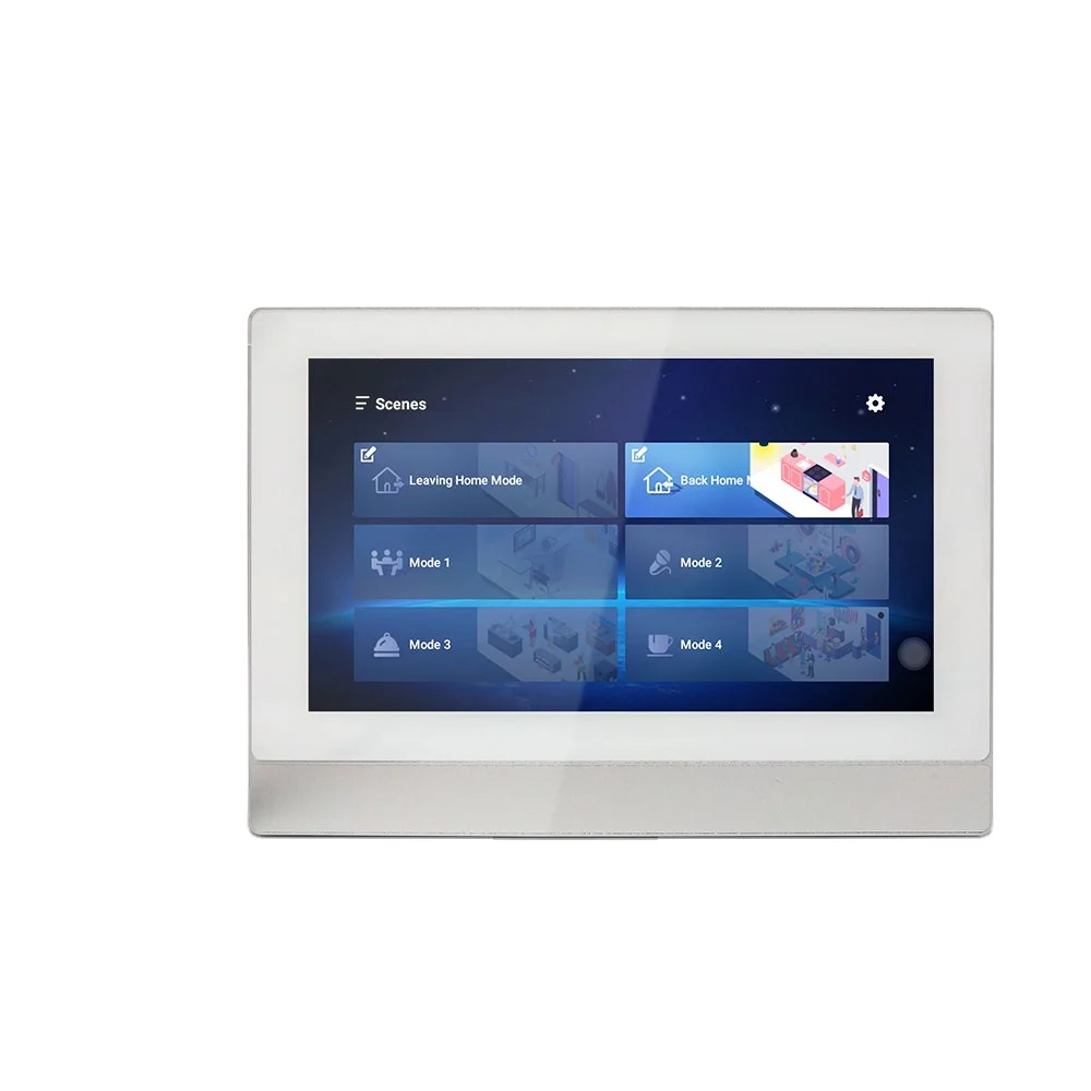 

7 Inch Touch Screen WIFI Blue-tooth Wall Mount Amplifier With TUYA Smart Home Two Zone Multi Room Music System In Wall Amplifier