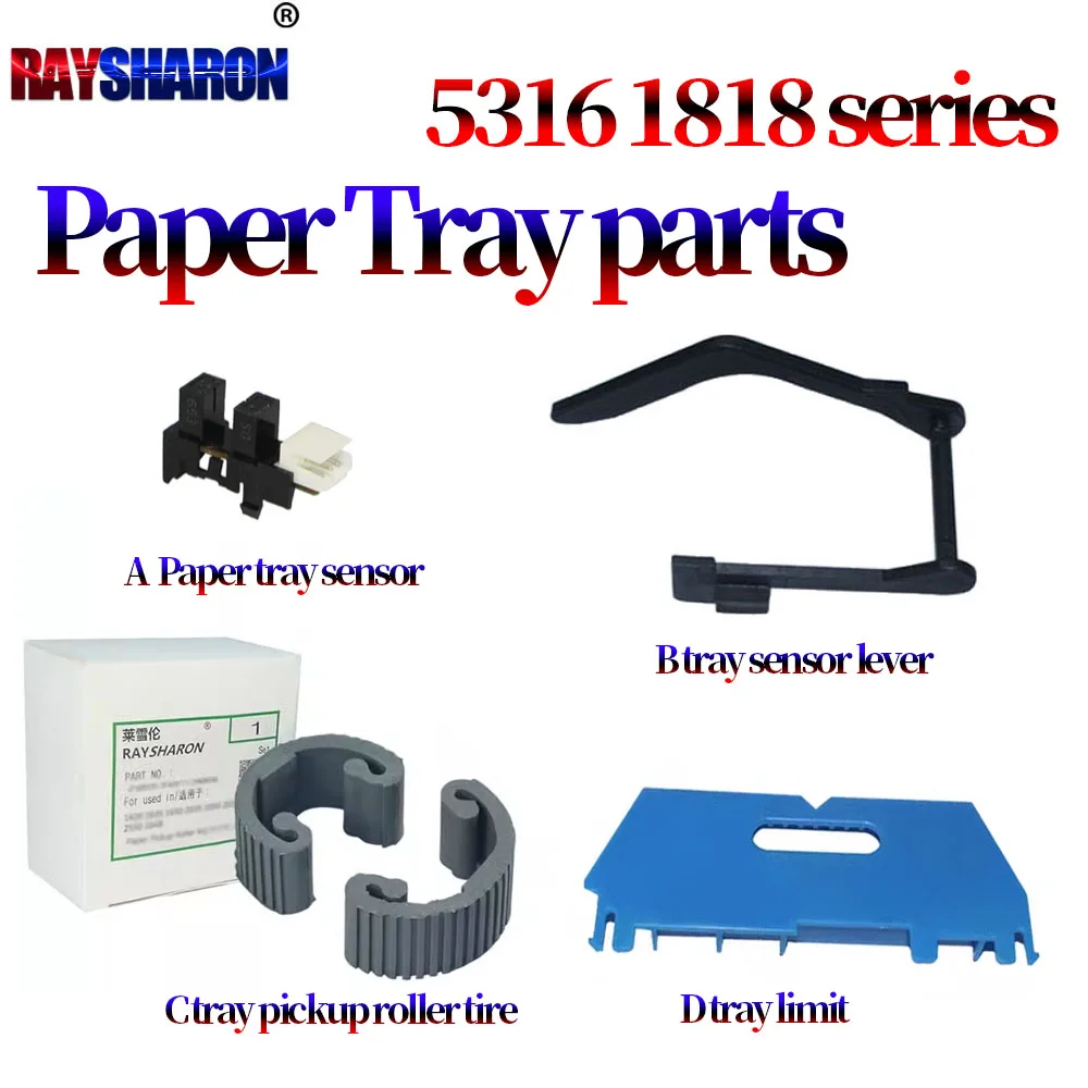 Pickup Roller Tire Paper Tray Limit Tray Sensor Lever For Sharp AR-1818 2818 2718 2918 2921 2616 2618 2620 2820 5316 5318