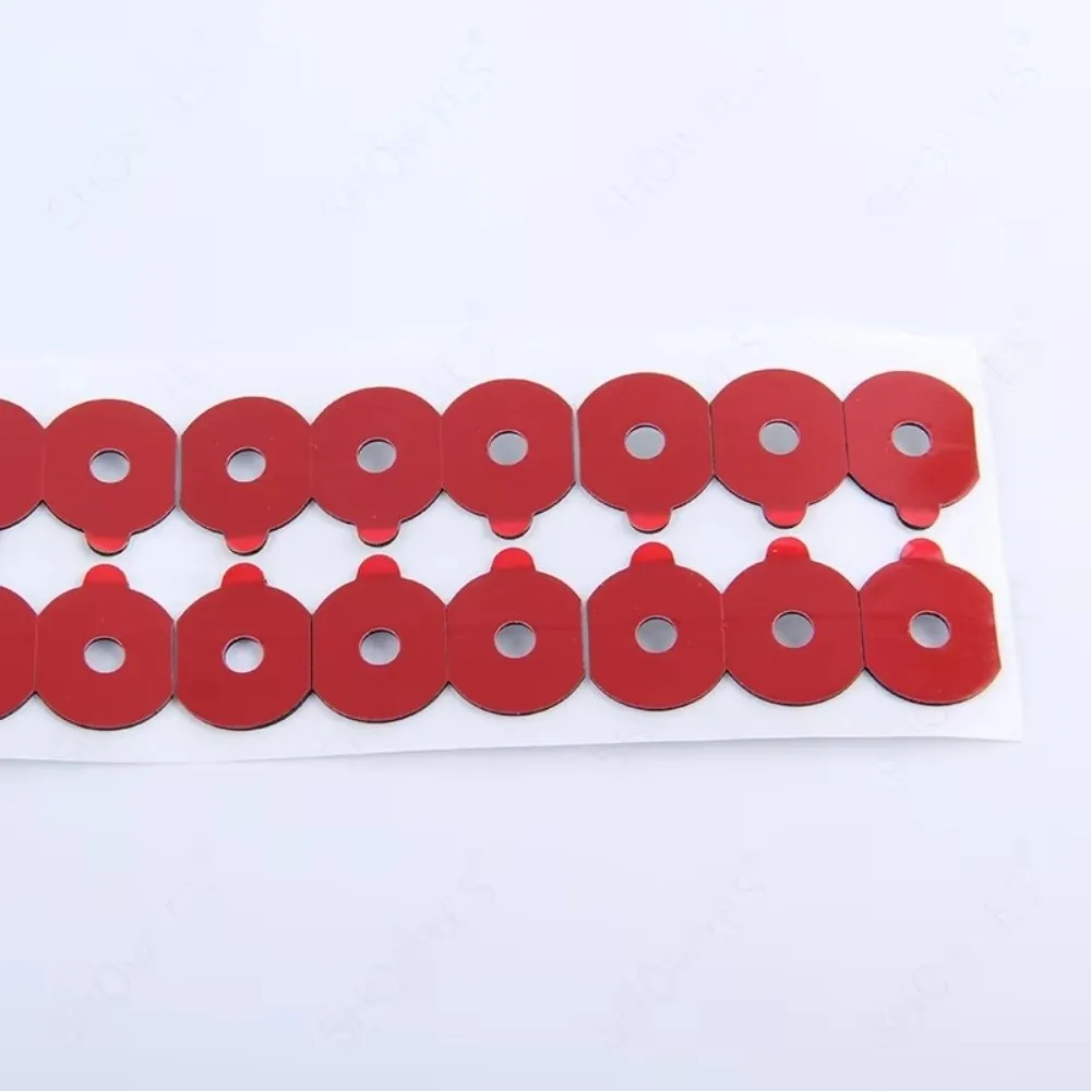 Double Sided Lens Edging Blocking Pads Non-Slip Red Optical Adhesive Sticker High Quality Lens Processing Accessories