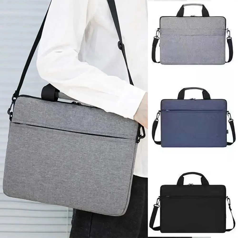 Bolsa para laptop, bolsa de armazenamento para notebook, oxford, à prova d\'água, bolsa de ombro para mulheres, homens, negócios, laptop, pasta, 2