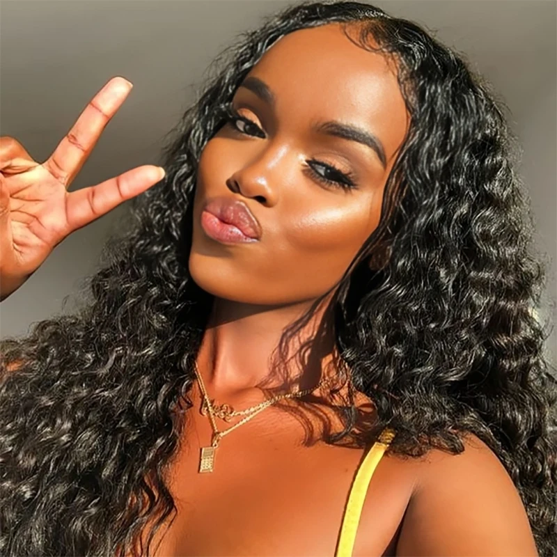 curly wig 100% human hair wigs lace wig 13x6 lace frontal wig deep wave water wave cheap wigs on sale clearance for women choice