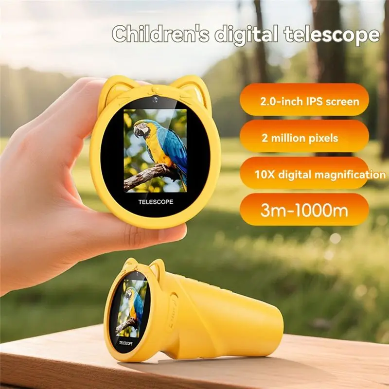 FBIL-USB Microscope 2.0-Inch Pocket Kids Science And Education 10X Handheld Gift For Boys Birthday