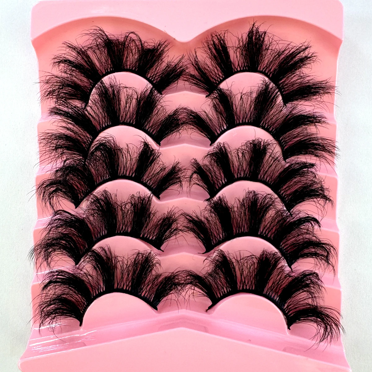 HBZGTLAD Flauschige Lange Wimpern 3D Faux Mink Wimpern Natürliche Falsche Wimpern Dramatische Weiche Volumenwimpern Wimpernverlängerung Make-up – Detail 14