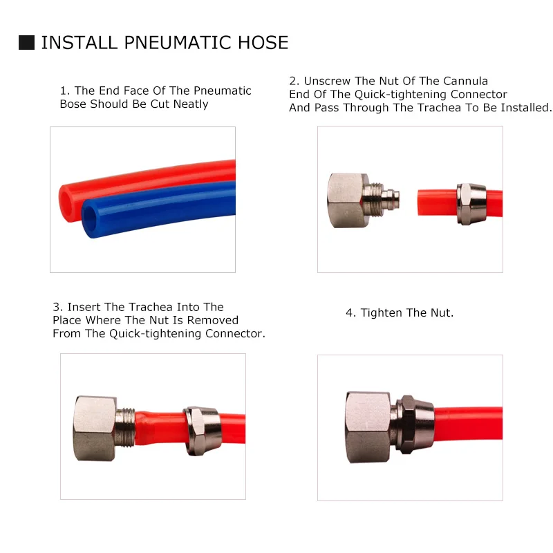 30PCS KL-PCF Pneumatic Fitting 1/8