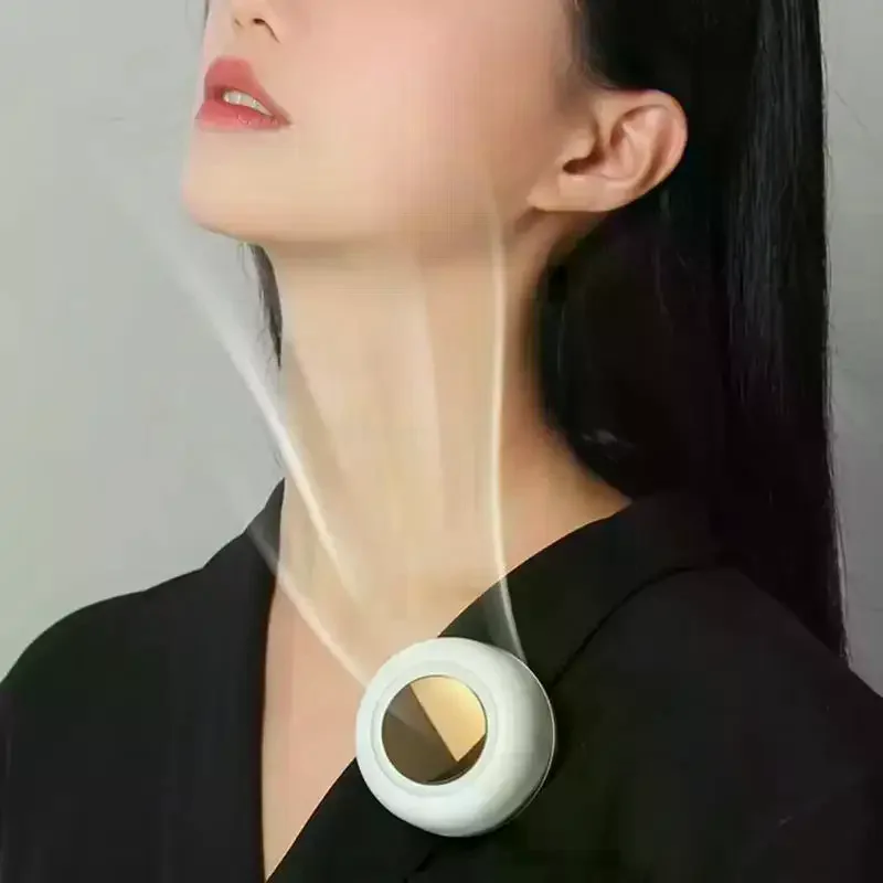 Ventilateur Portable Clip On Mini Bladeless Waist Fan Silent 3 Speed Adjustable For Outdoor Camping Travel Cooling Use