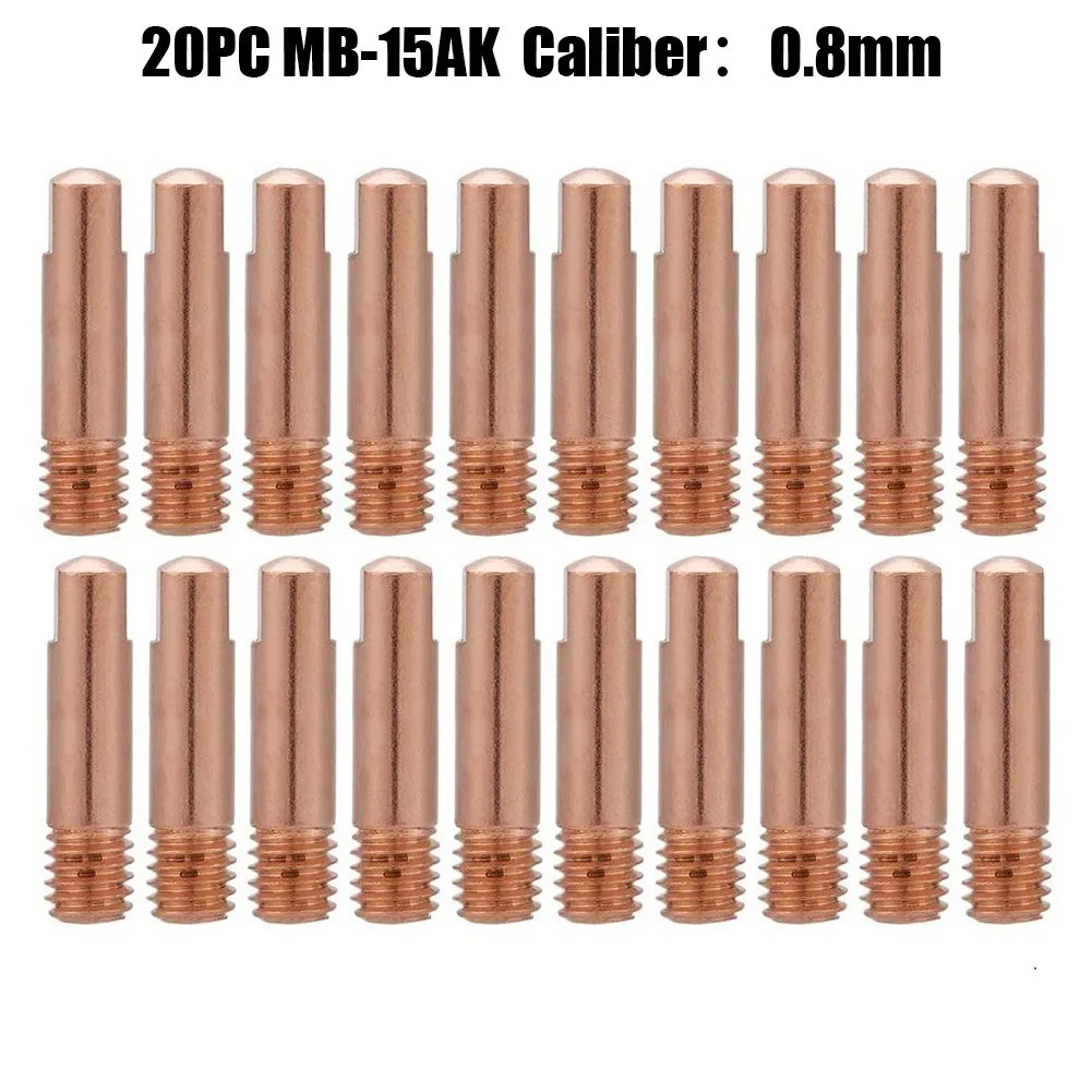 Copper Welding Nozzles MB-15AK Nozzles 20pcs Set Accurate Concentricity Precision Processing Metal Fabrication