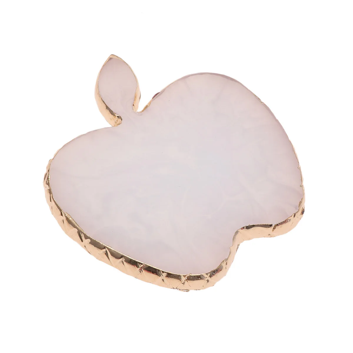 

Shaped Resin Manicure Palette Gold Brim Nails Color Plate Professional Nail Art Tool Easy to Wipe Off