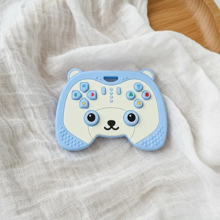 

1pk Anti-Sucking Silicone Remote Teether for Baby, Teething Relief Toy 0-12 Months, Safe Sensory Molar Chew Toy Non-Toxic