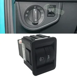 Car Headlight Adjustment Switch Headlamp Leveling Button Dashboard Light Brightness Dimmer Button For VW Polo 2014-2018