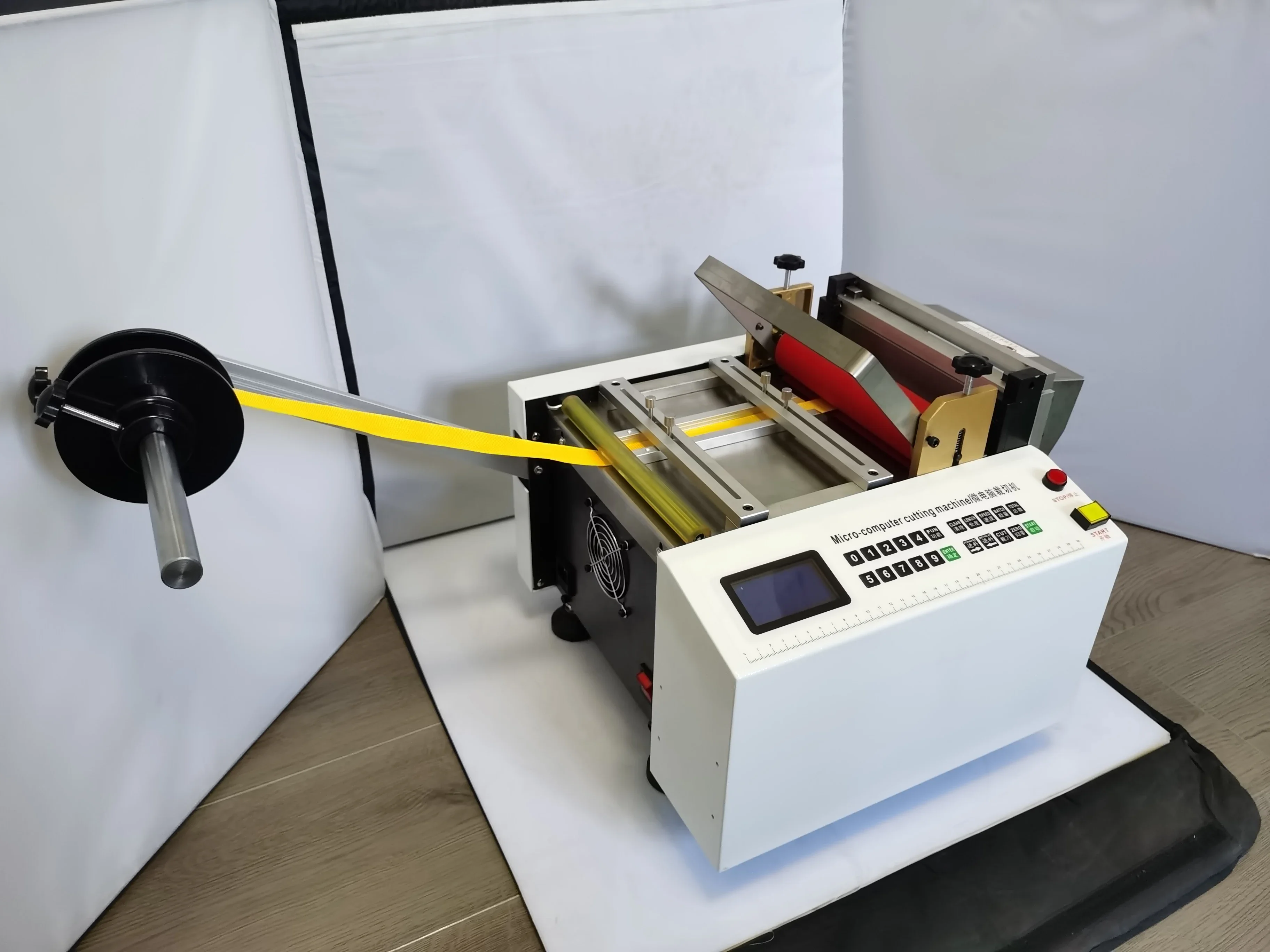 Microcomputer Automatische Snijmachine PVC Krimpkous Buis Koperfolie aluminiumfolie snijden Draadkabel Cutter HXZ-200