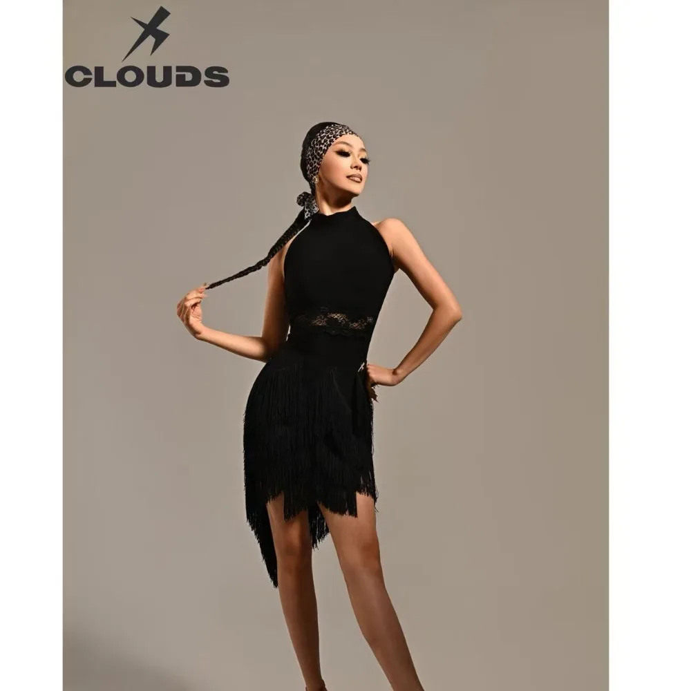 Customized Women Latin Dancewear Short/Long Sleeves Modern Ballroom Dancing Top Adults Cha Cha Samba Dance Competition Clothing