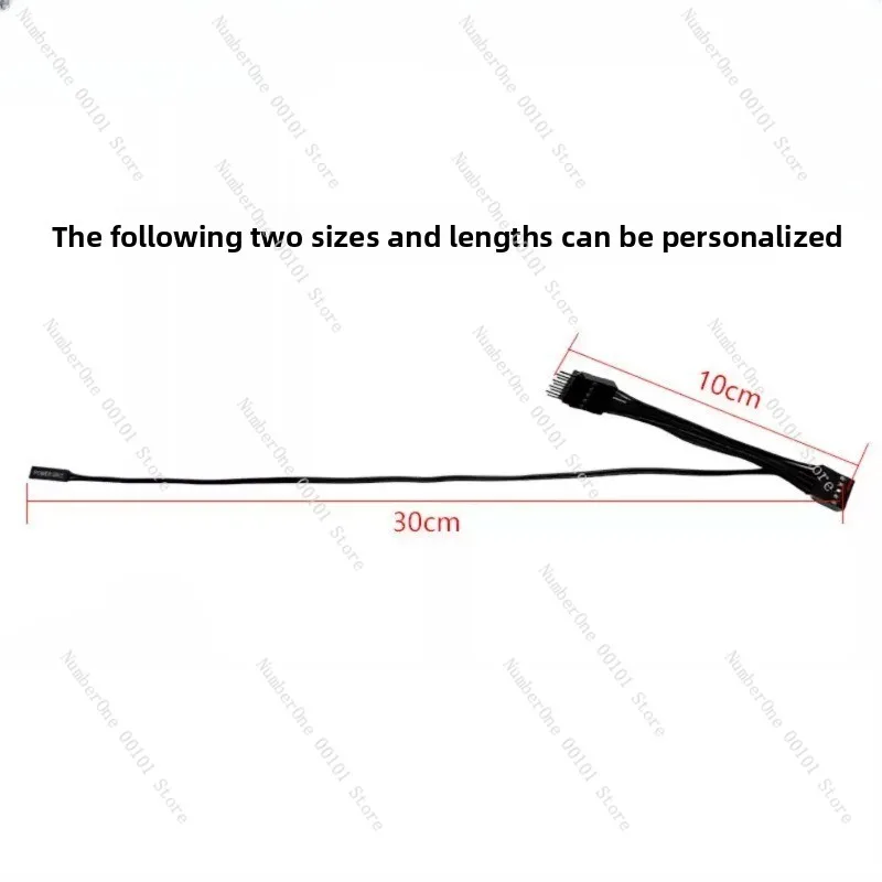 9-Pin Motherboard Power Switch Jumper Splitter | 1 to 2 Extension for PC Power On/Off & Reset Chassis Switch