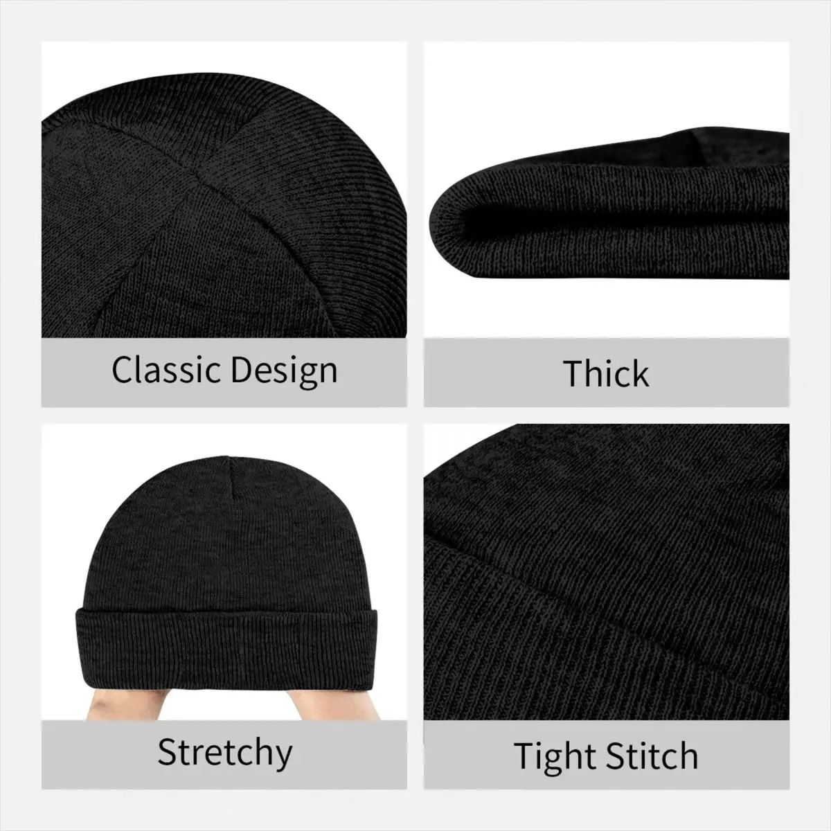 RF Roger Federer Knit Hat Beanie Autumn Winter Hats Warm Hip Hop Tennis Lover Caps for Men Women