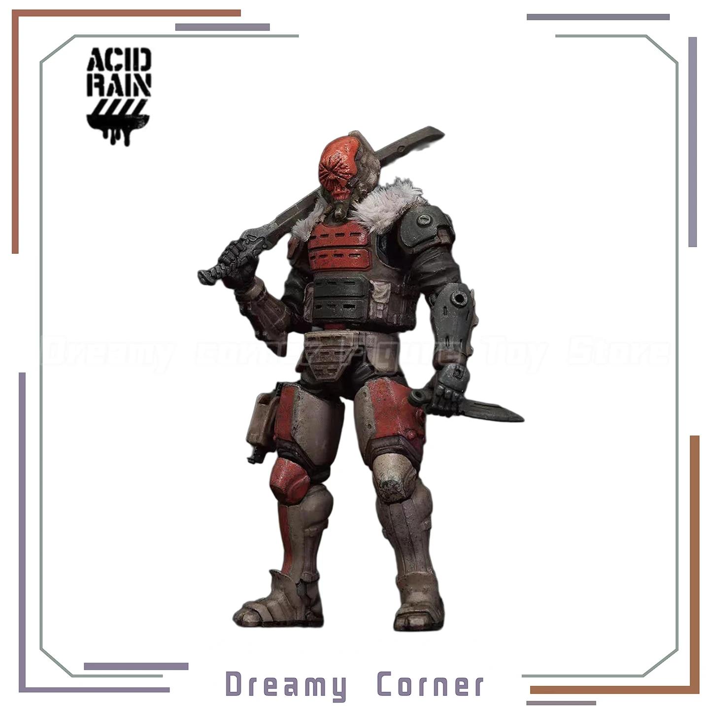 

【В наличии】Кwas Rain War FAV-A111 Red Ghost Samurai1/18 Фигурки Модели игрушек