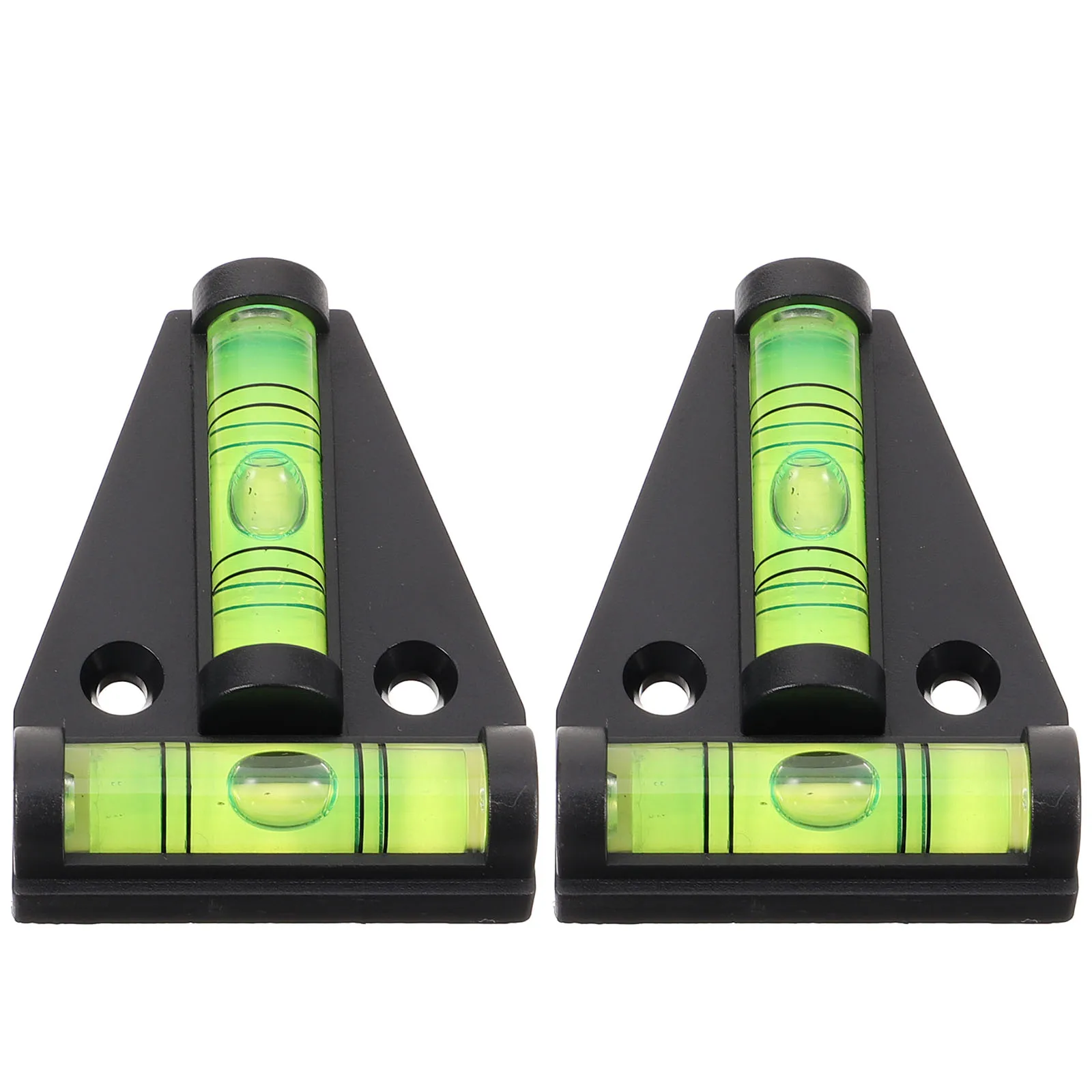 

2pcs T-Shaped Magnetic Leveling Bubble Level for RV Compact Portable Mini Black RV Levelers Travel Trailers Motorhome