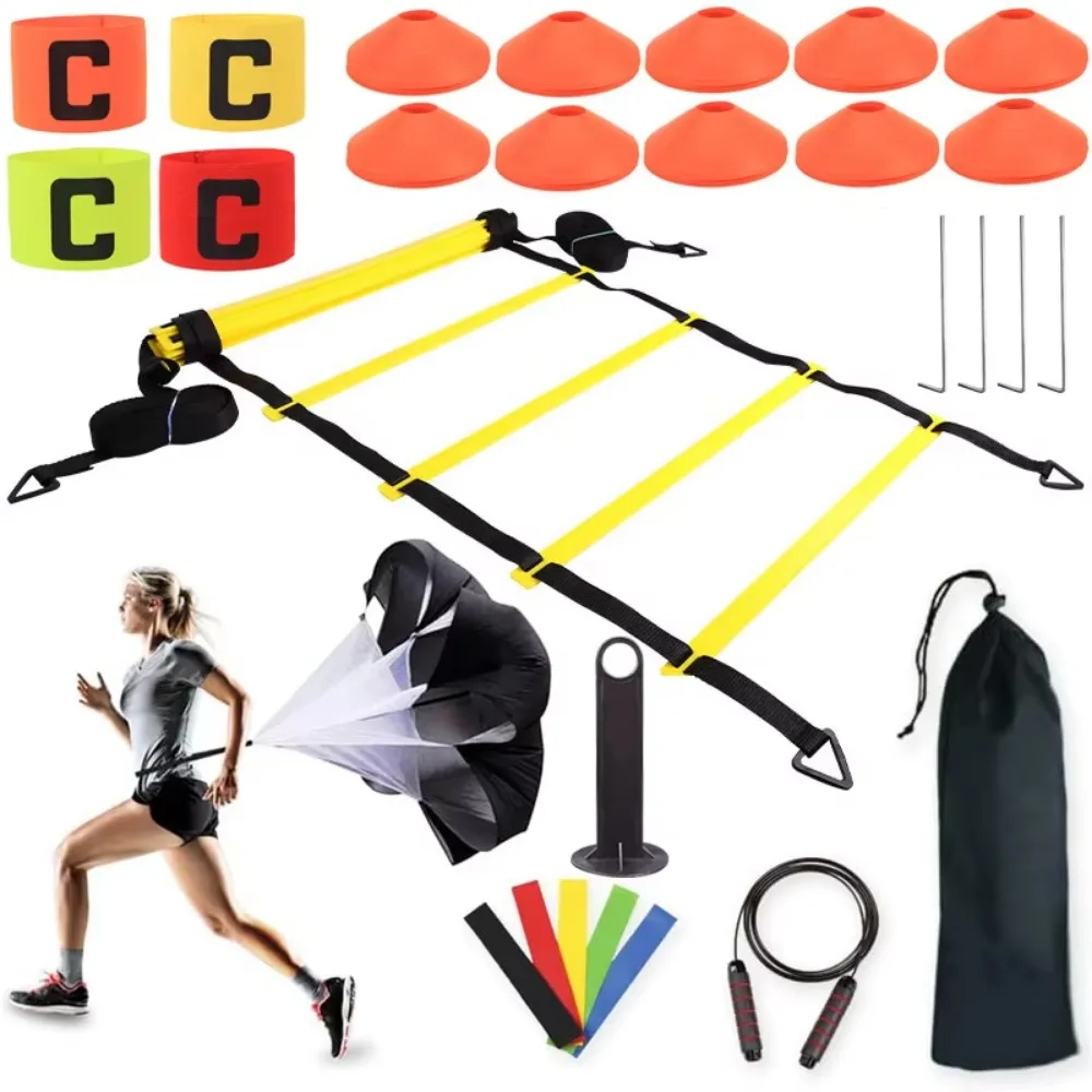 Agility training kit Agility Ladder logo dish Resistance parachute jump rope Basketball football training kit Agility ladder