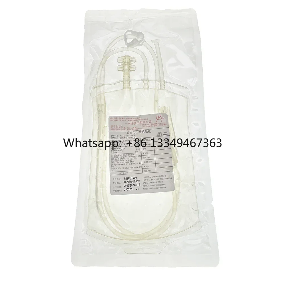 

Animal Collection Bags Anticoagulants For Cattle Sheep Horses Dogs Cats Transfusion Plastic 200ml 400ml Disposable 1PCS