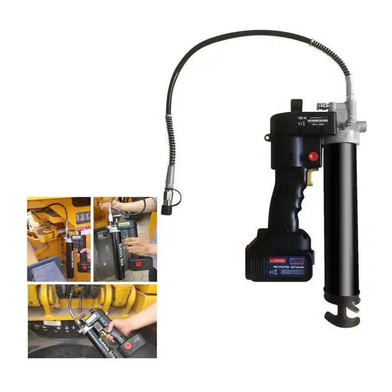 Portable 21V Rechargeable Grease Dispenser 10000PSI Safety Lock Automatic Oil Injector For Automobile And Equipment Repair