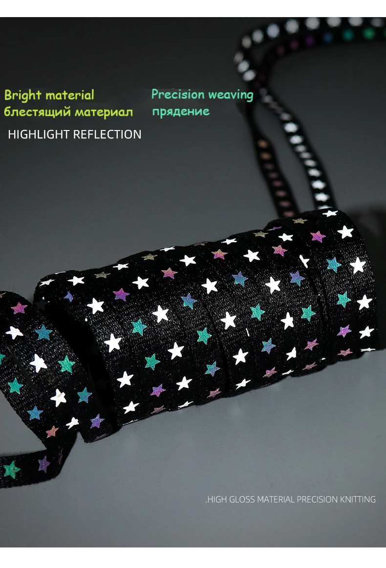 Flache, reflektierende, leuchtende Schuhbänder, die im Dunkeln leuchten, fluoreszierende Schuhbänder für Sneaker, besonders helle Schuhbänder, 1 Paar. – Detail 2