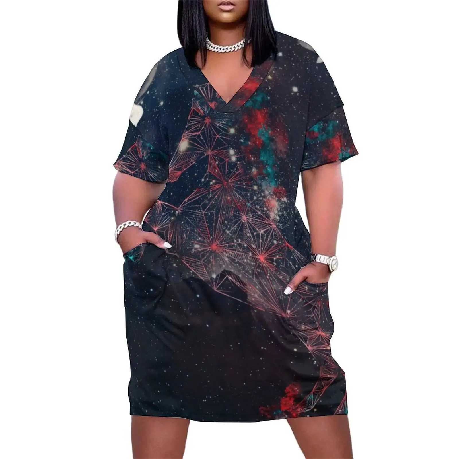 

Celestial Horse Loose Pocket Dress women clothing 2025 new arrivals Evening gown