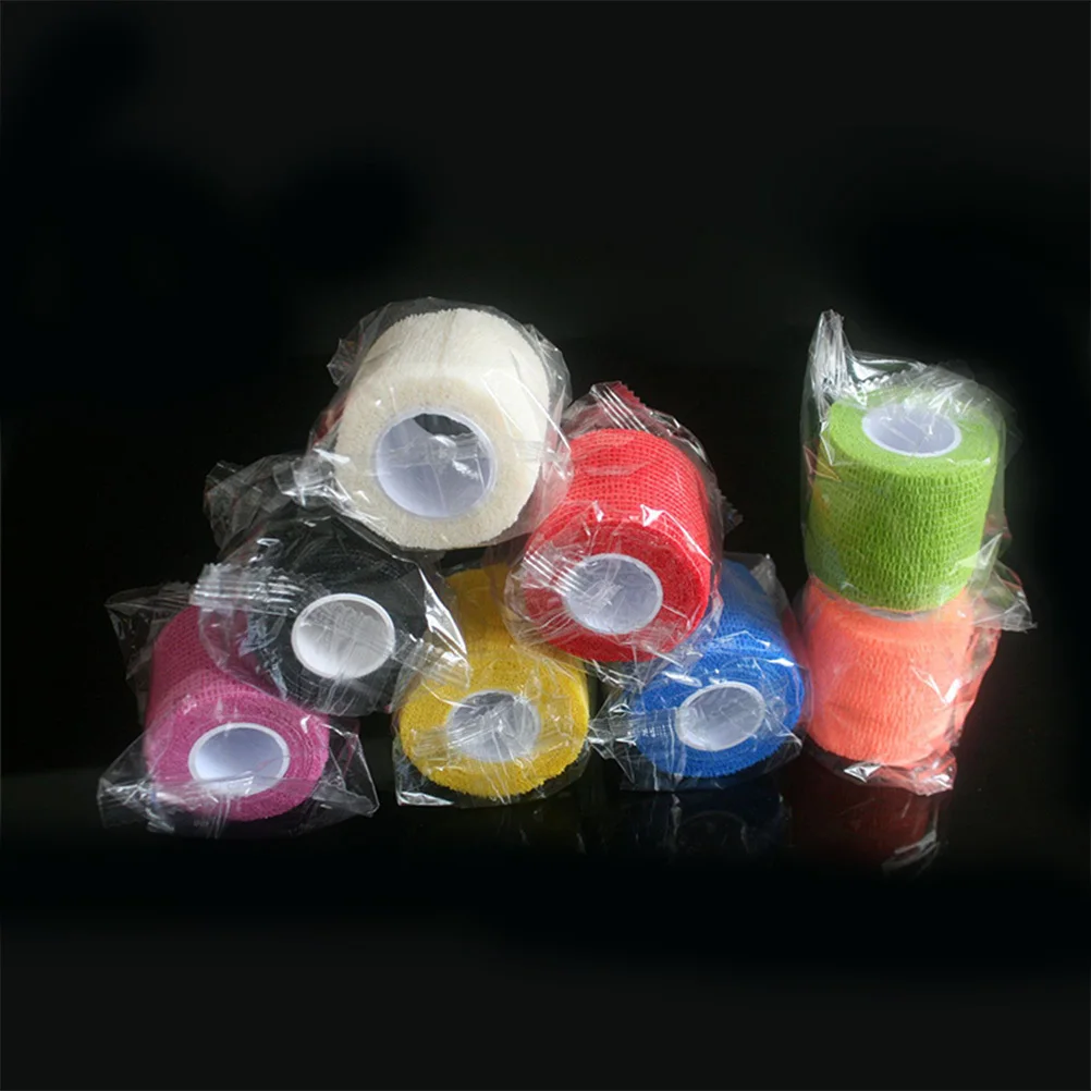 

3 Rolls Elastic Self- Bandages Disposable Strong Stretch Tattoo Accessories Wound Care Wrap Breathable Support
