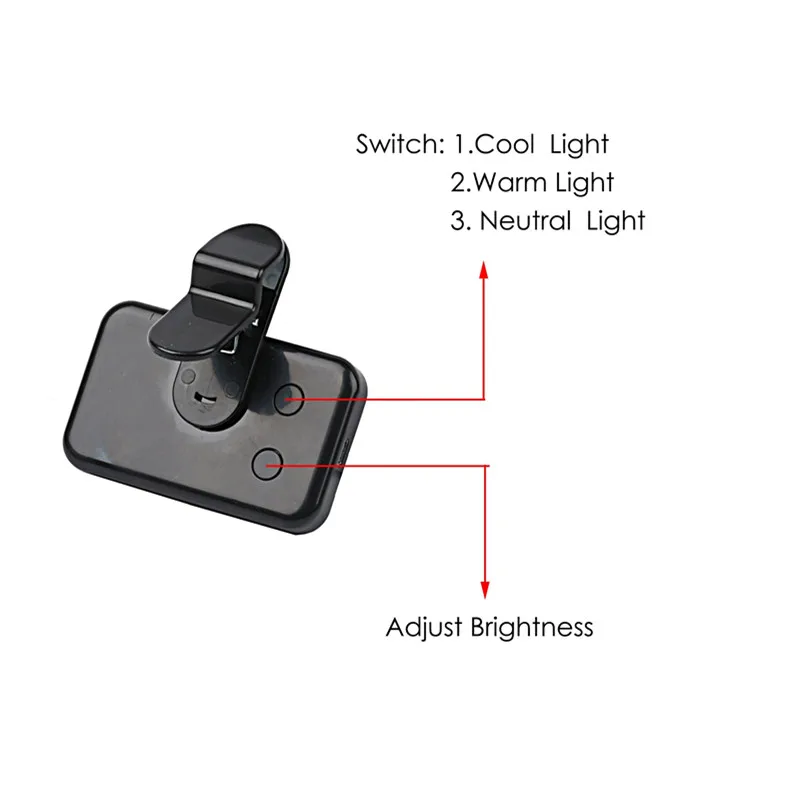 Portátil Mini Selfie Fill Light, Recarregável, 3 Modos, Brilho Ajustável, Clip On para o Telefone Móvel, Computer Fill Light, Make Up