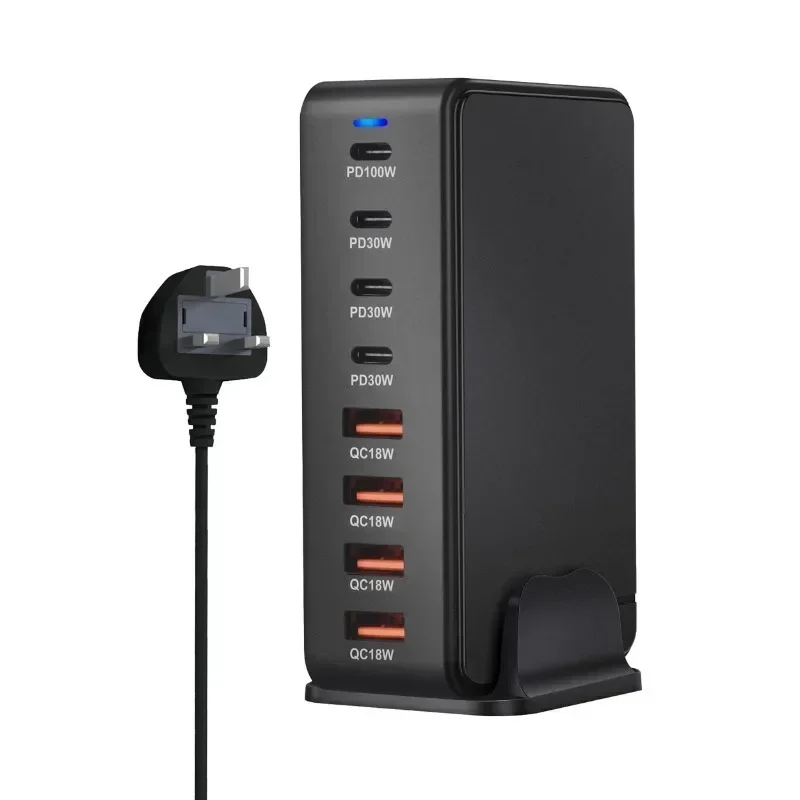 Caricabatterie da tavolo GaN da 240W caricabatterie USB tipo C PD a 8 porte carica rapida 3.0 caricatore rapido USB tipo C USB Mobile