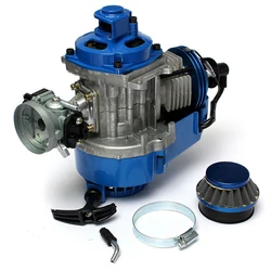 Blue 2Stroke 49cc Manual Racing Engine Motor For Mini Pocket Mini Moto Motorbike Air Cooled ATV Dirt Bike Quad 7T 25H Chain