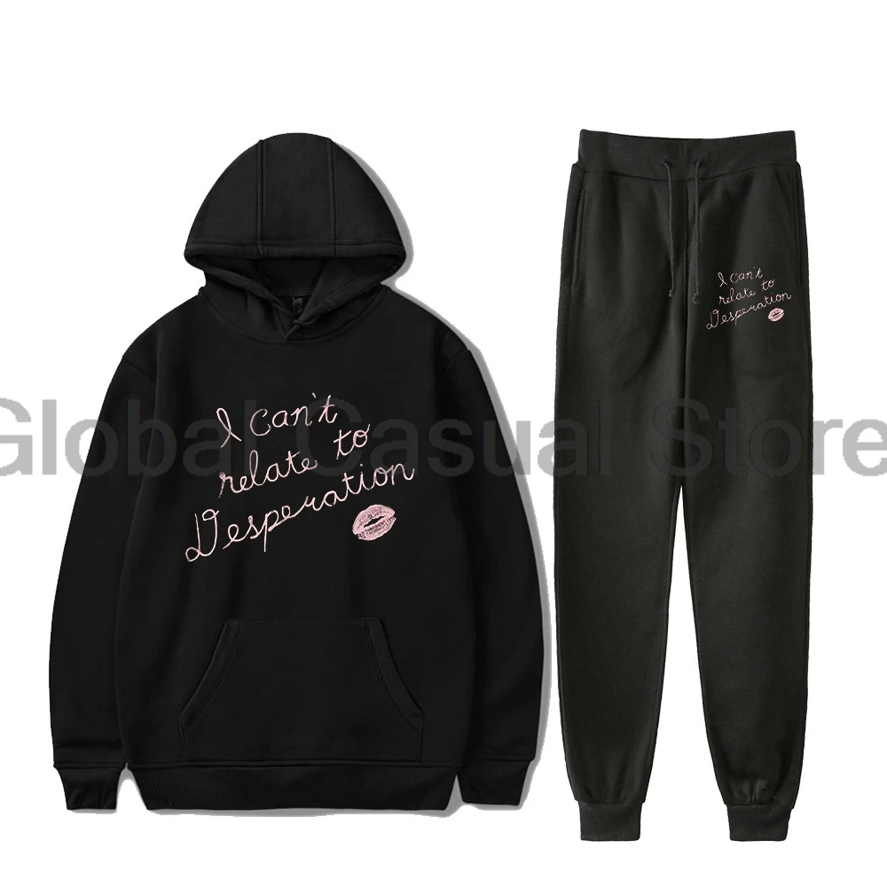 

Sabrina Carpenter Can't Relate Merch Pullover Hoodie Jogger Pants Two Piece Set Sweatshirts+Sweatpants Men Women's Set