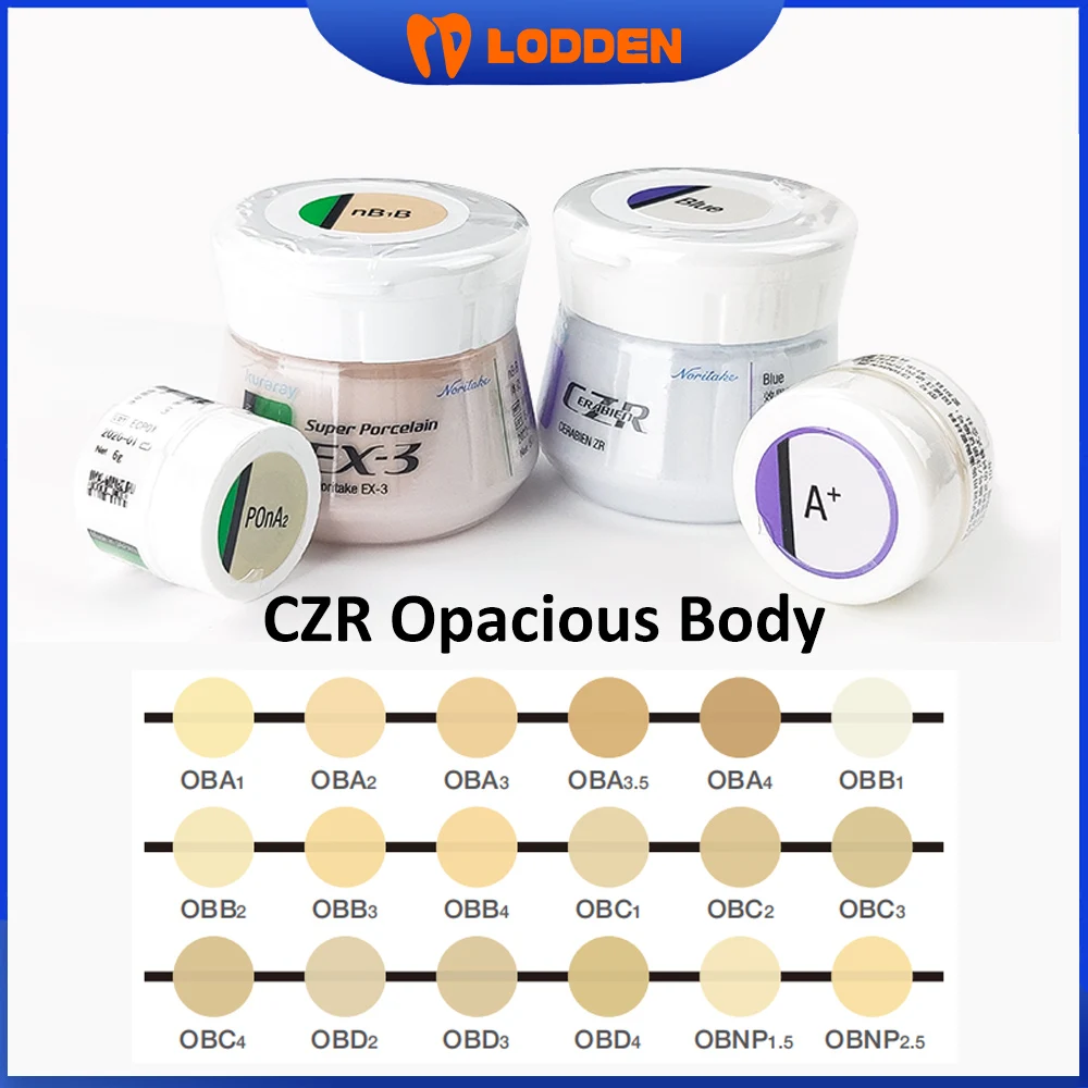 

50g Noritake CZR Opacious Body Dental Ceramic Powder Super Porcelain For Dental Lab Use Shade Base