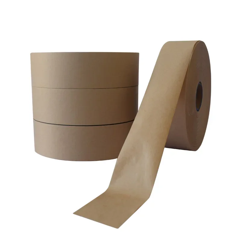 New Technique Carton Sealing Protection Paper Gummed Water Activated Automatic Packaging Wet Kraft Dispenser Tape Machine