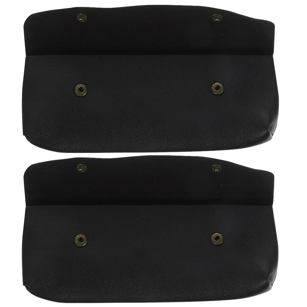 

2pcs Pencil Case Small Travel Makeup Brush Holder Bag for Girls Women Black Pen Pouch Slim Cosmetics Storage