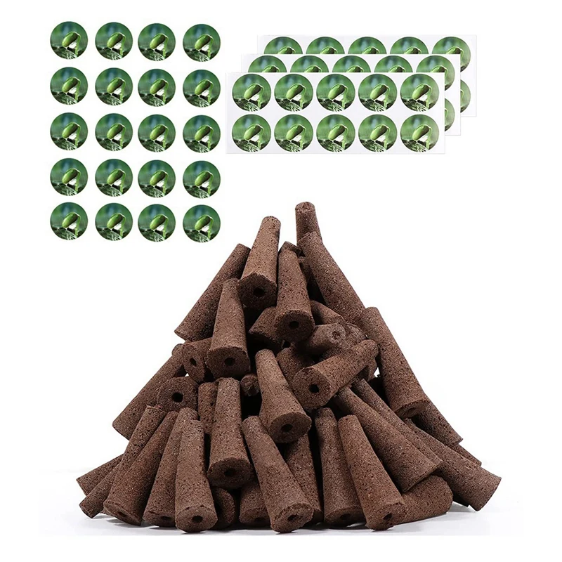 

Grow Sponges, 100 Pack Hydroponic Pods & 50 Seed Pod Labels Accessory For Indoor Growing System