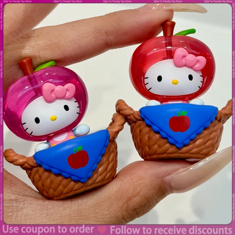 

Genuine Hellokitty Fruit Basket Sweetheart Blind Box Trendy Toy Cute Bean Kitty Cat Girl Cute Gift Ornament Decoration Figure