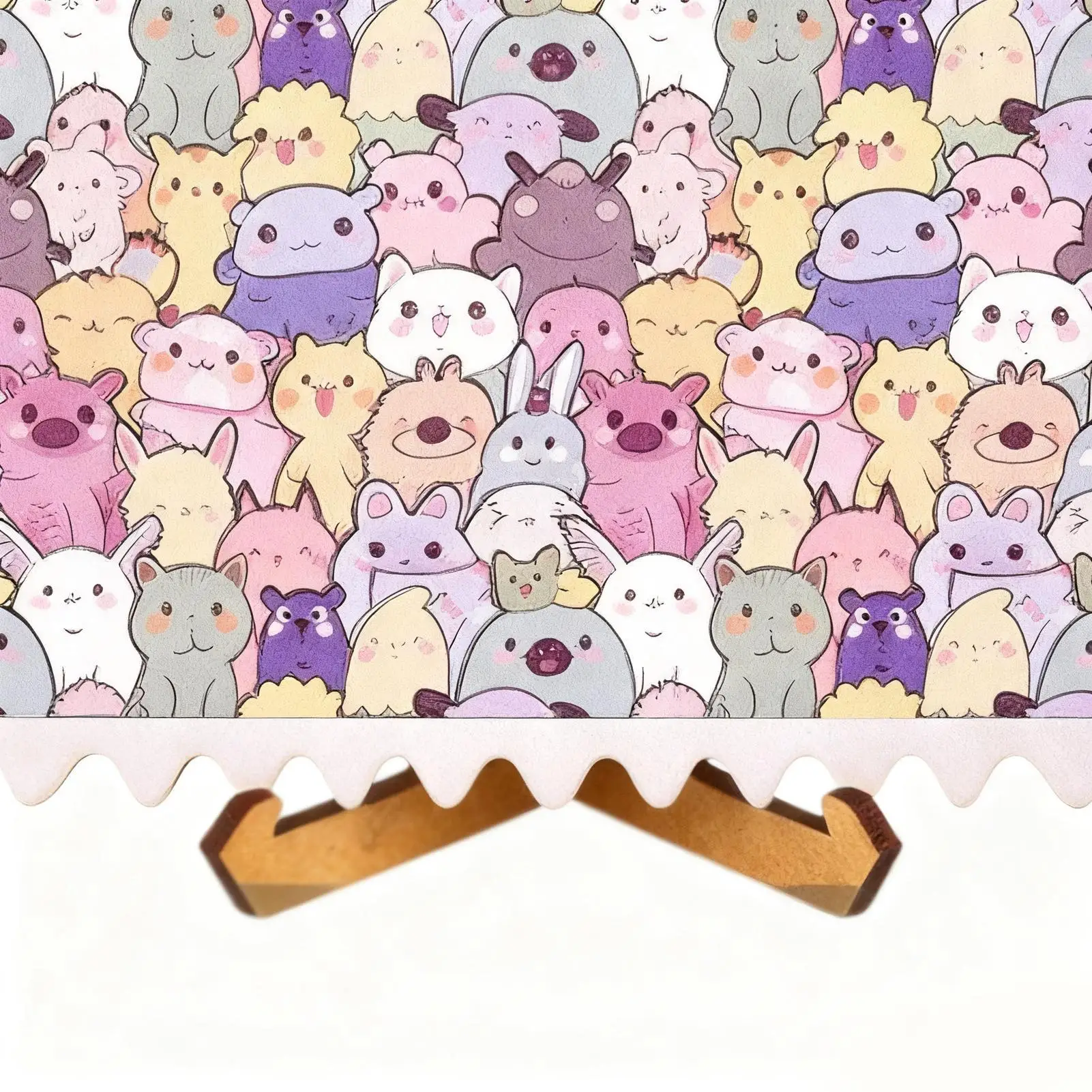 الحيوان الخشب لغز الكرتون بانوراما غرفة الديكور ديكور المنزل الحيوان الألغاز للبالغين المراهقين جامعي لعبة التجمعات العائلية #4