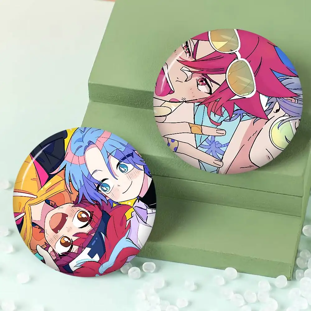 SK8 the Infinity Cartoon Customizable Soft Button Pin For Women Creative Jewelry Funny Badge Cartoon Lover Hat