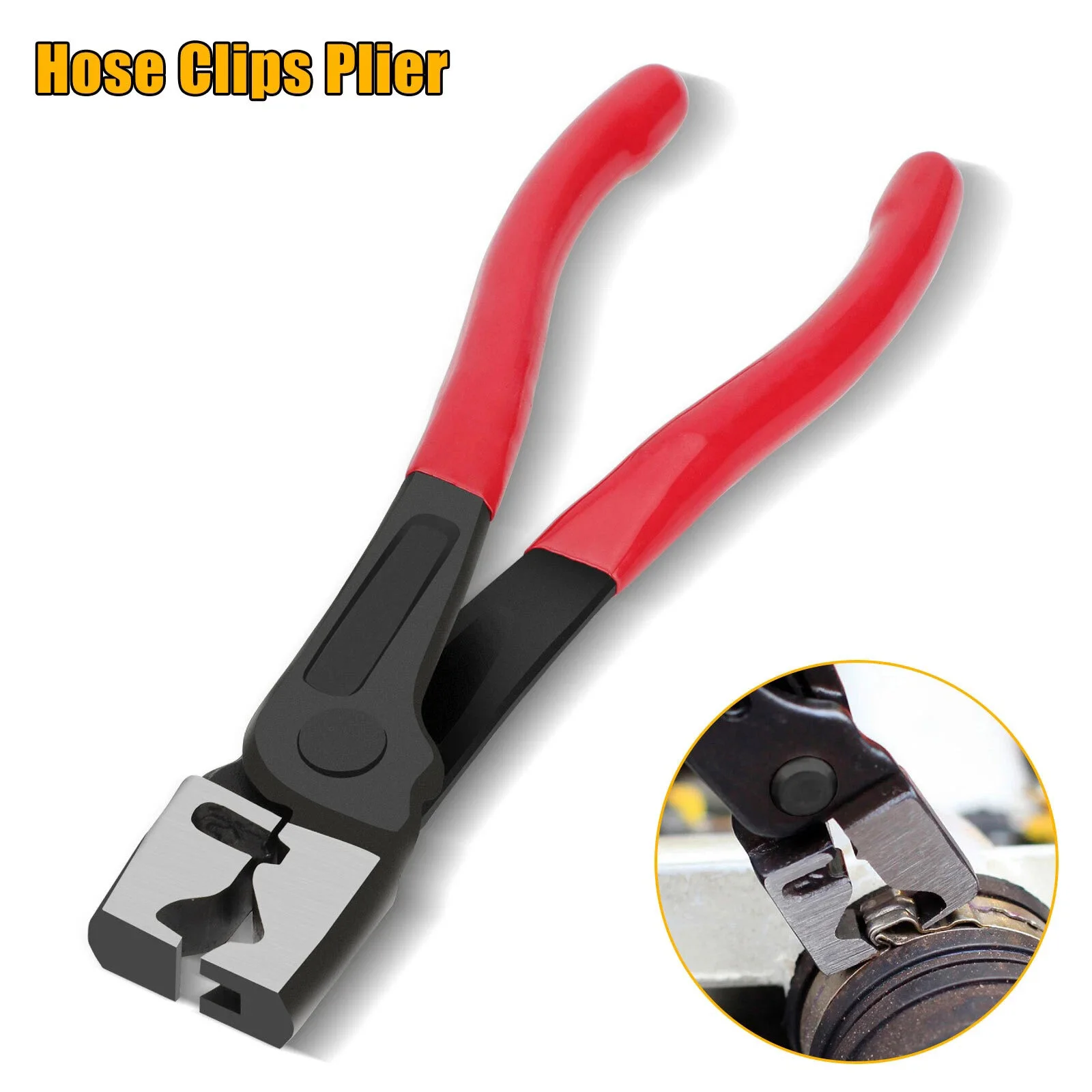 Clic R Hose Clip Pliers 45# Steel Spring Loaded 7 Inch Clic-R Clamp Pliers for Fuel EVAP Hose Removal Install Auto Repair Tool