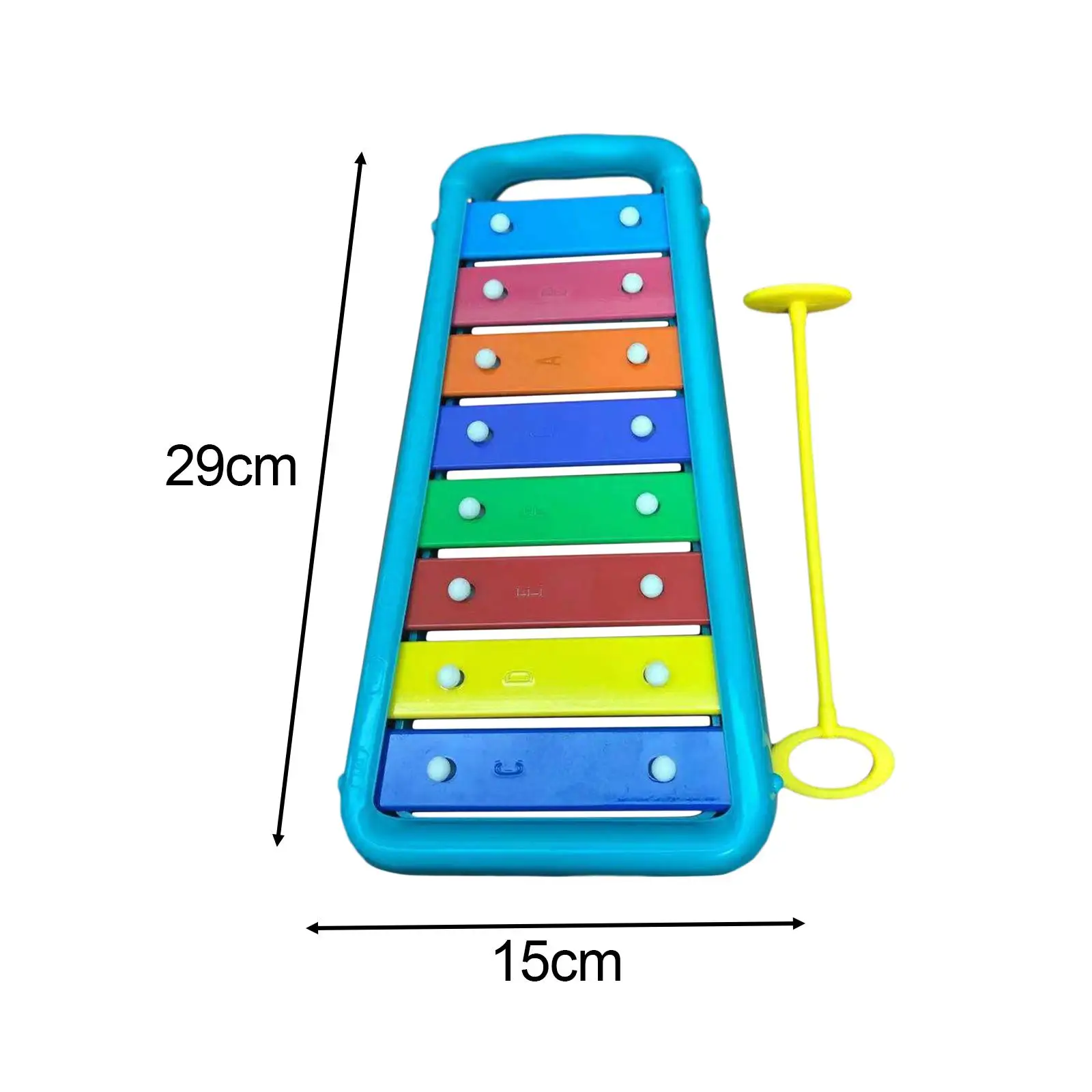 Glockenspiel Xylophone مع حقيبة ، أداة مضبوطة ، ألعاب سحق ، سطح ناعم ، تعليم الموسيقى ، 8 ملاحظات ، 1 سنة ، 2 سنة ، 3 سنوات