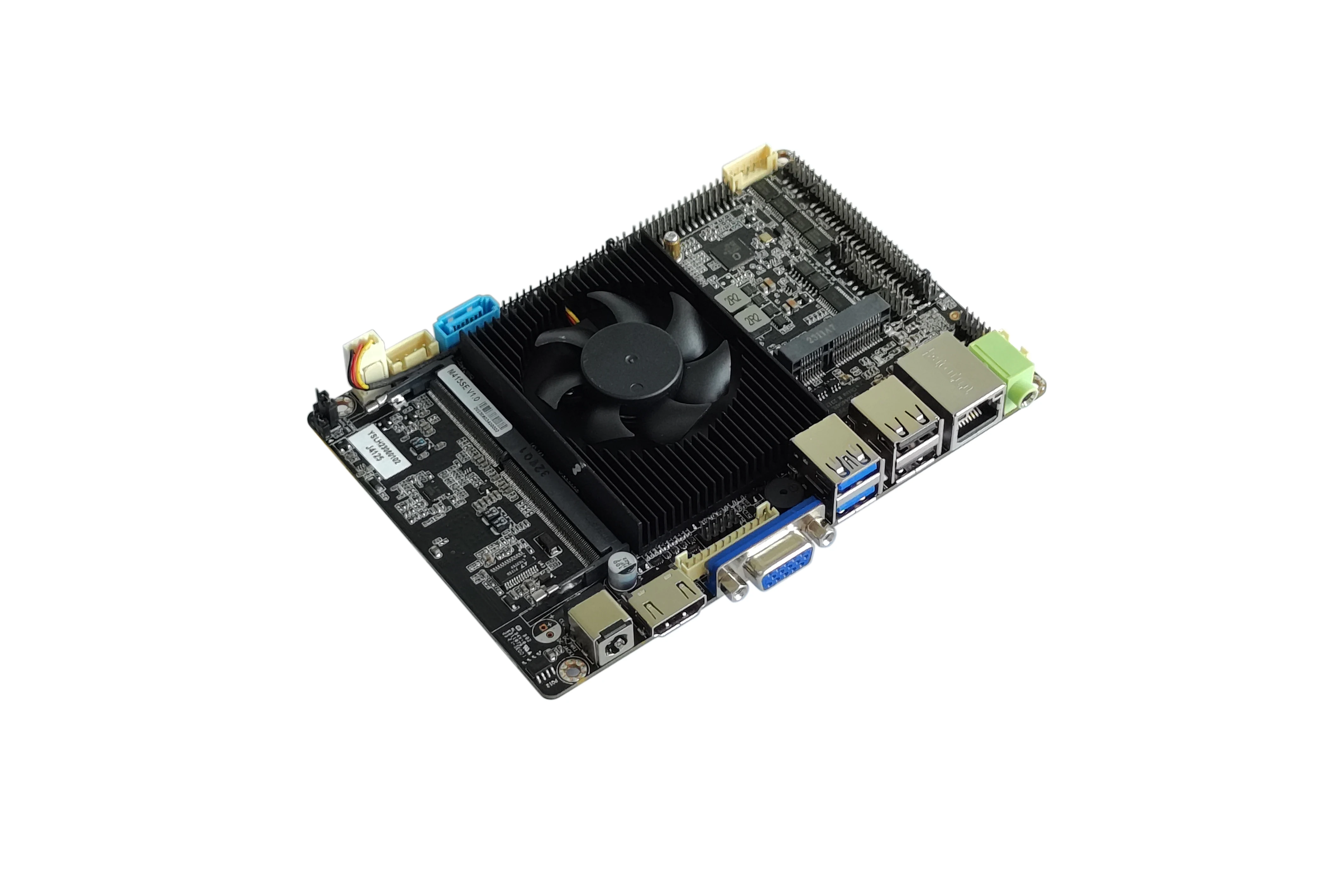 ELSKY New 3.5inch  Motherboard M415SE  Support  J4125 Processors DDR4 8GB  MSATA 128GB Win 10 Linux