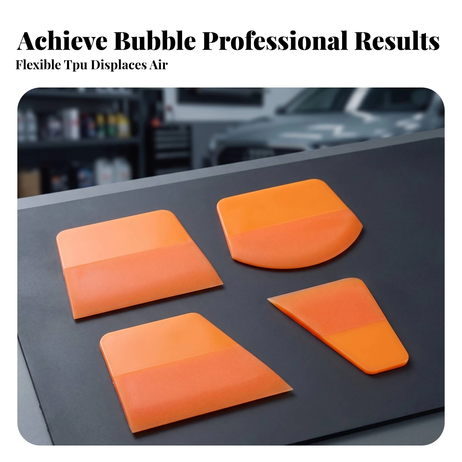 8 Pieces Car Film Squeegee Soft Window Tint Squeegee Film Scraper Ergonomic Window Tint Scraper Long-Lasting for DIYers