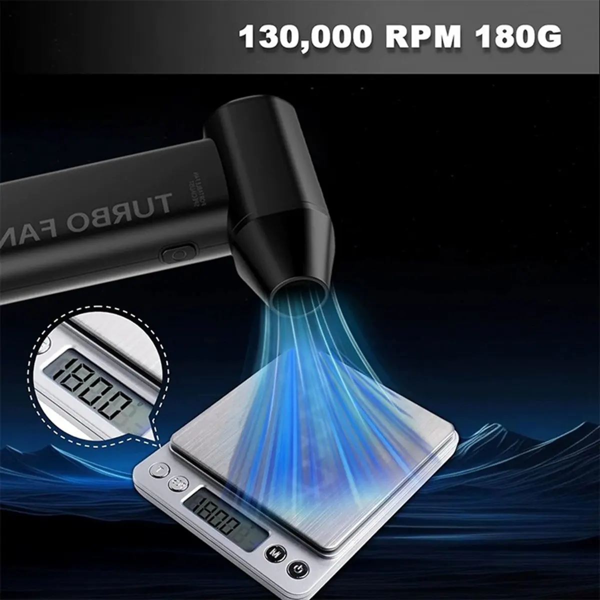 AT59 130000RPM Turbo Jet Blower Brushless Vacuum Cleaner Blower for PC/Keyboard/Snow/Car Cleaning Air Duster Blower