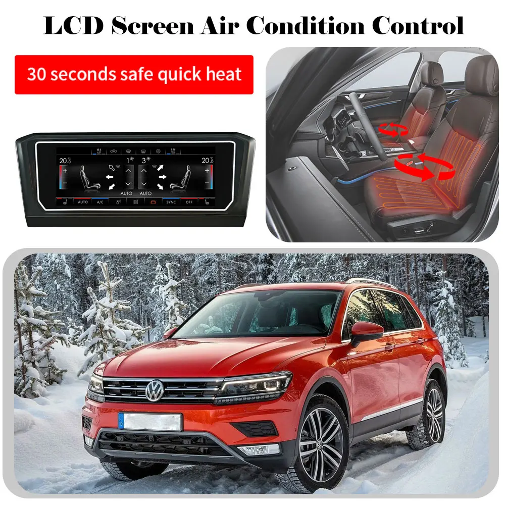 

Автомобильная панель кондиционера 6,9 "ЖК-цифровой сенсорный экран система контроля климат панель переменного тока для VW Passat B8 CC Golf 7 Tiguan Magotan
