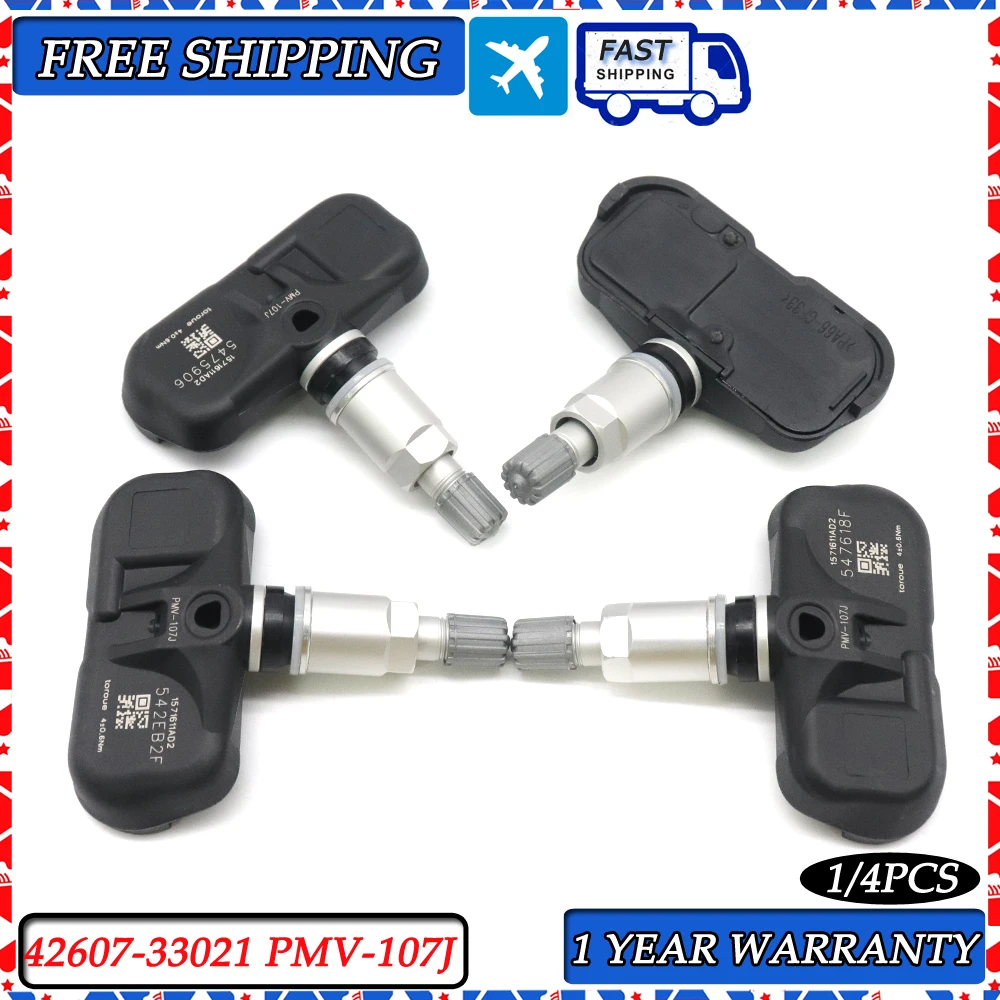 XUAN TPMS Tire Pressure Monitoring Sensor 42607-33021 PMV-107J For Lexus CT200h ES350 GS300 GS350 GS430 GS460 GS450h GX460