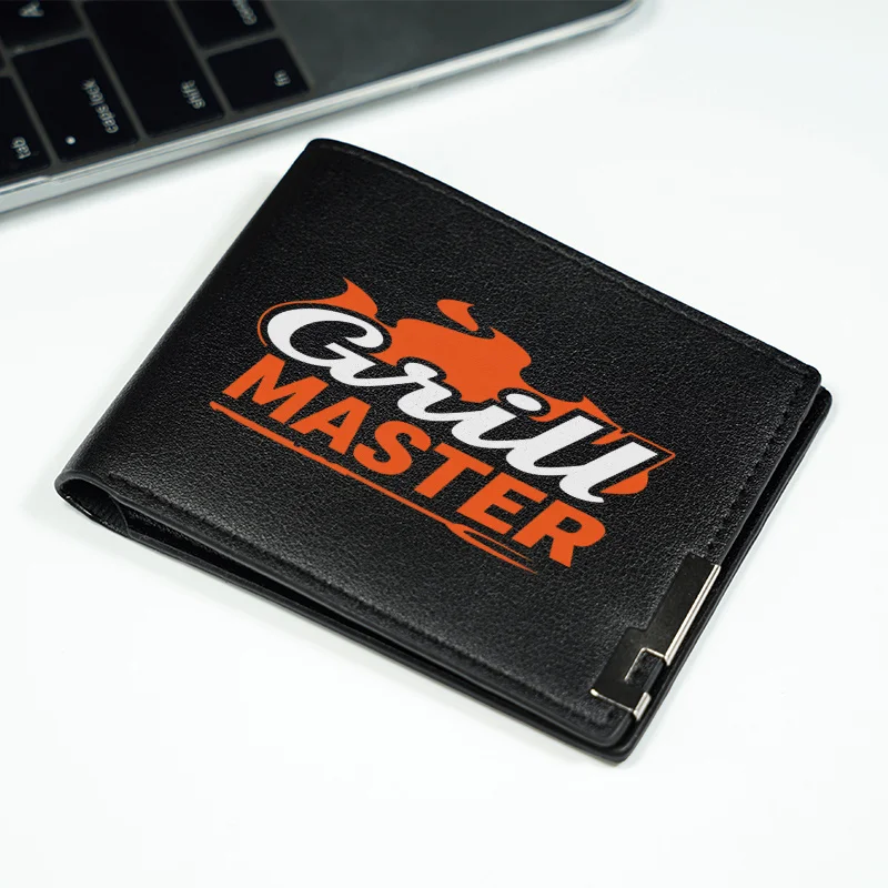 محفظة Grill Master Premium من جلد البولي يوريثان بتصميم بسيط للرجال خفيفة الوزن ومتينة للاستخدام اليومي