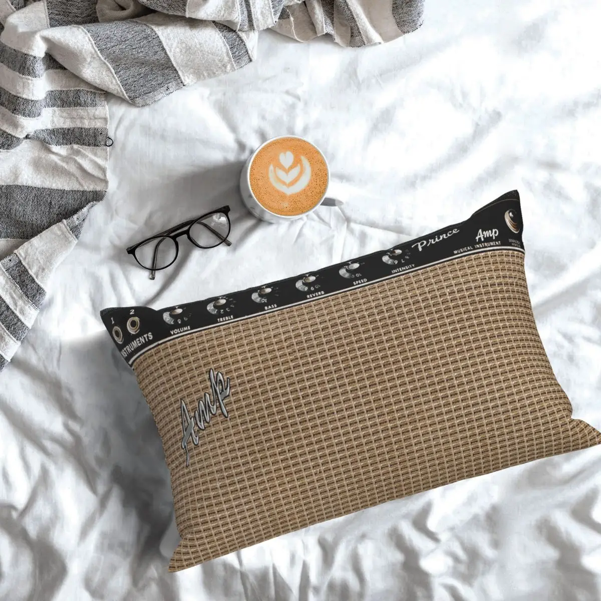 Guitar AmplifierAmp Great For MusicianGuitar Player! Rectangle Pillowcase Cushion Cover Decor Bedroom Bed Home Throw Pillow
