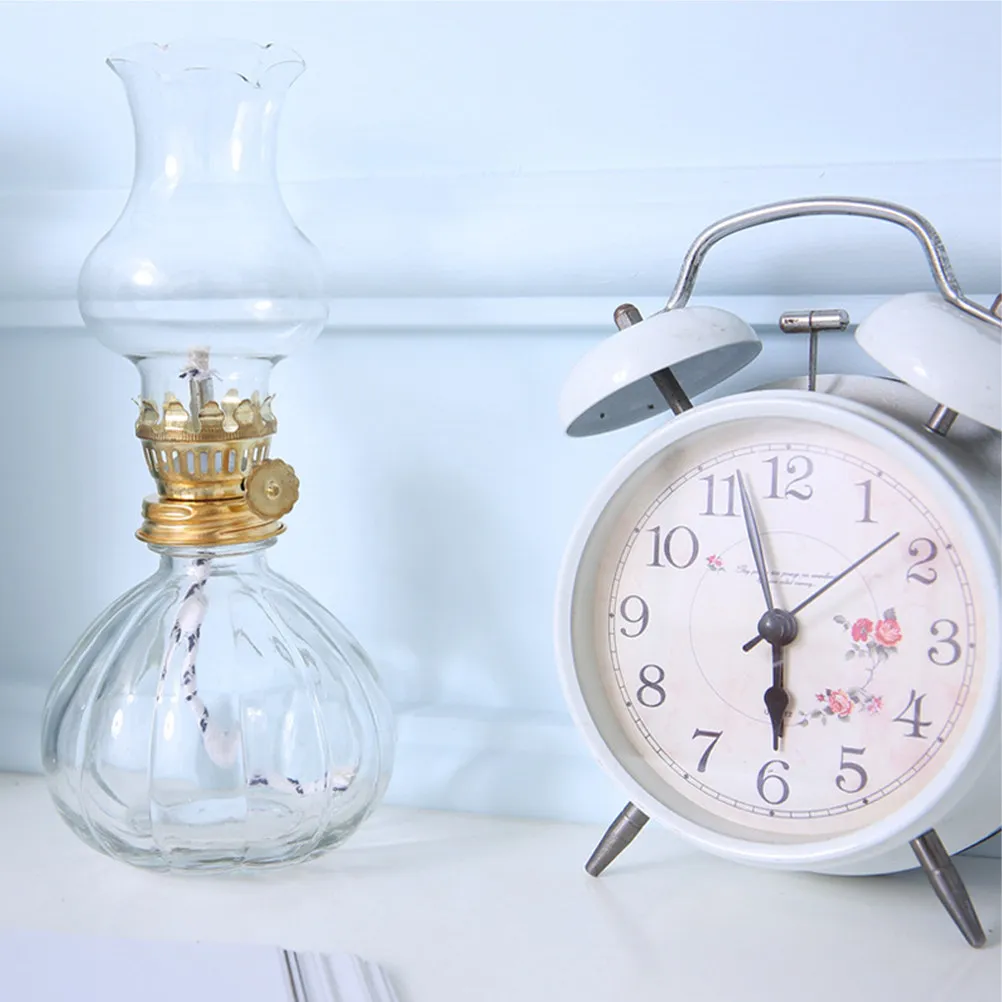 

Стеклянная лампа в ретро-стиле, имитирующая масляную лампу, для домашнего декора, на случай отключения электричества, для создания атмосферного освещения, настольная, для свадеб, шикарный дизайн