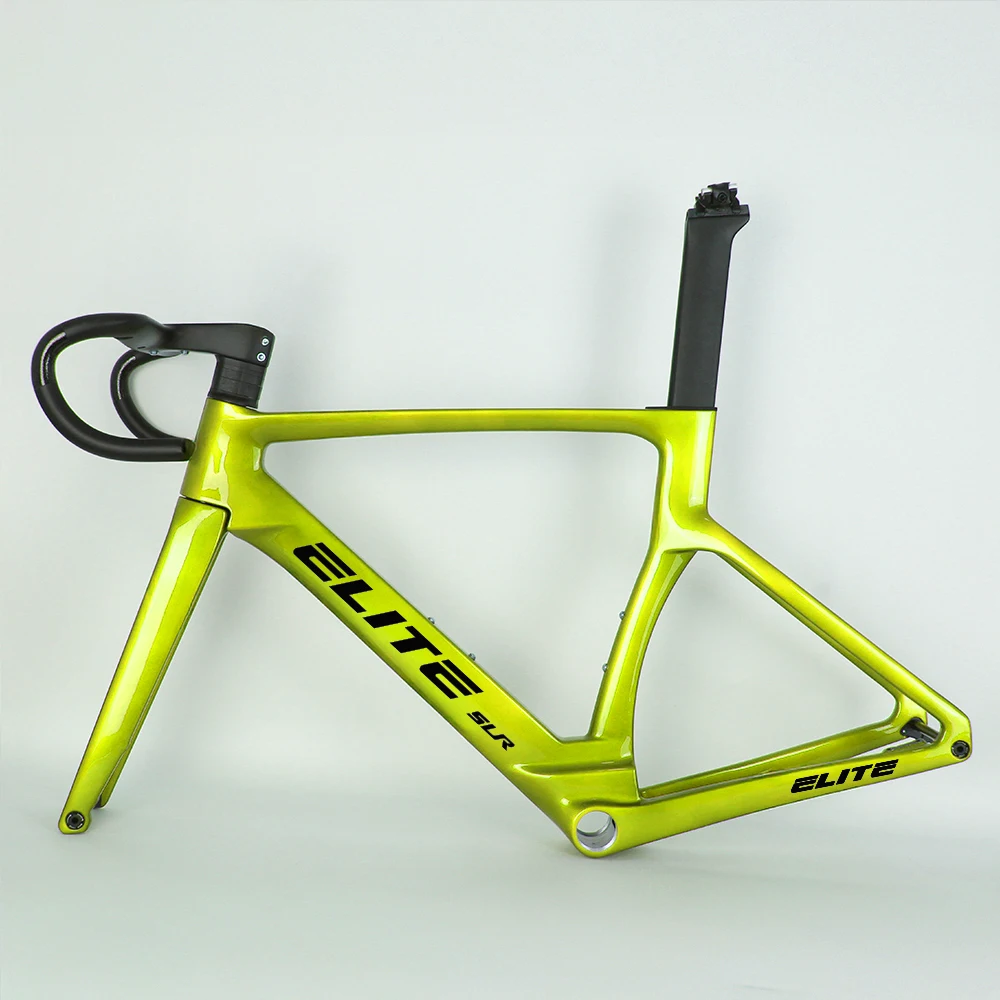 47/49/52/54/56/58 CM Volledig Verborgen Full Carbon Schijfrem R58 Racefiets Frameset Lichtgewicht Steekas BBT47 700*32C Fietsframe
