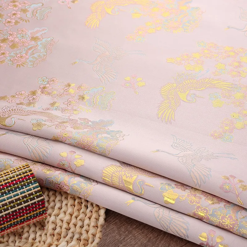 

100x150cm Brocade Jacquard Fabric Satin Clothing Hanfu Sewing Fabric Cloth DIY Material Dress Hanfu Pajamas Clothes Supplies